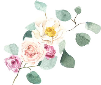 Floral bouquet watercolor illustration